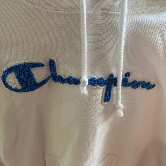 Champion women’s white reverse weave sweatshirt hoodie, GUC - Picture 5 of 5